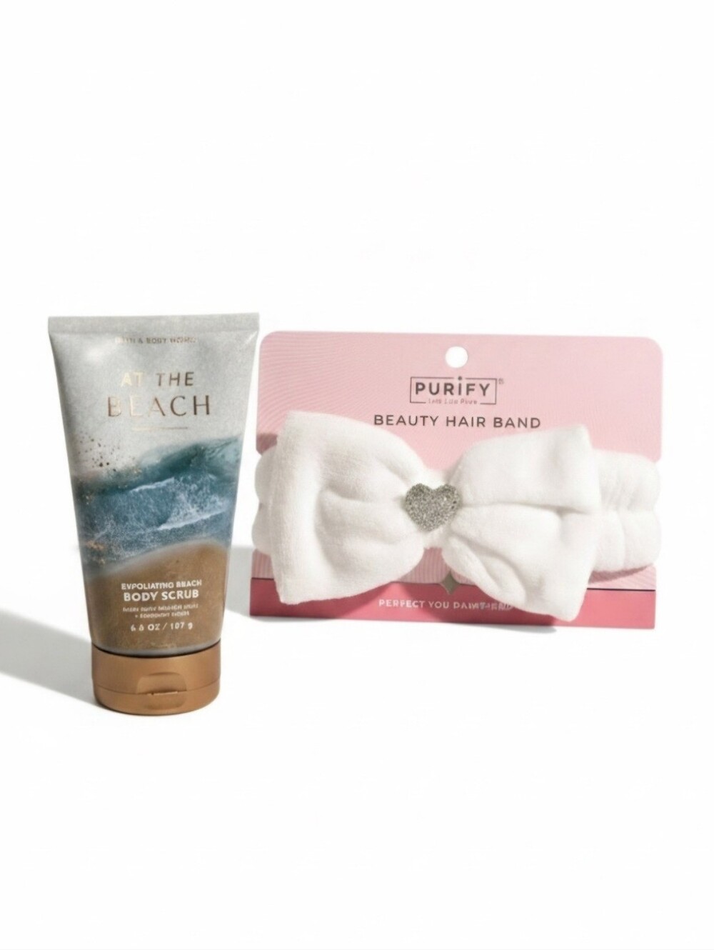 Bath & Body Works At The Beach  Exfoliating Body Scrub & Purify Hair Band